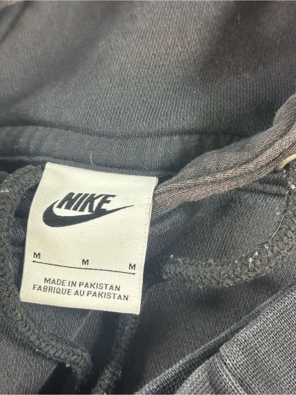 Nike Black Pullover Hoodie with White Swoosh